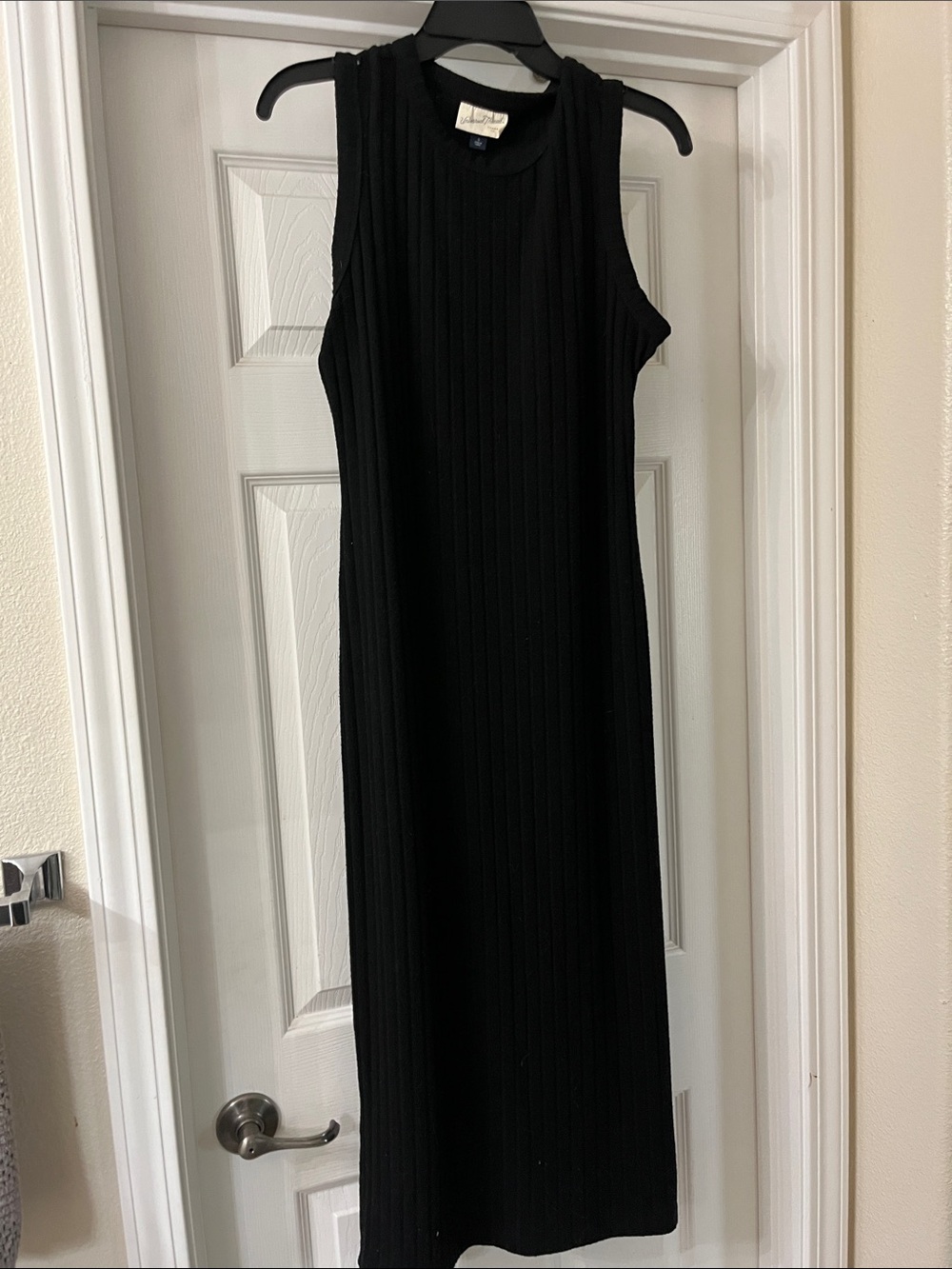 Target Black Ribbed Maxi Dress - Sleeveless Knit